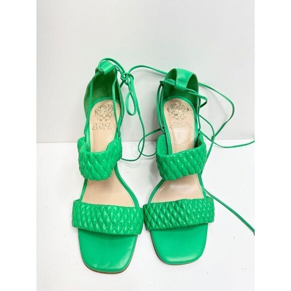 Vince Camuto Sandals Womens Size 9 Green Antilique Strappy Heels - Picture 4 of 9